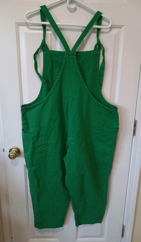 Mono mameluco informal de algodón orgánico verde para mujer LUCY & YAK talla 14 Foto 4 de 4