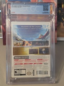 Legend Of Zelda Skyward Sword Wii  CGC graded 9.4 W/ Music CD 25th Anniversary.