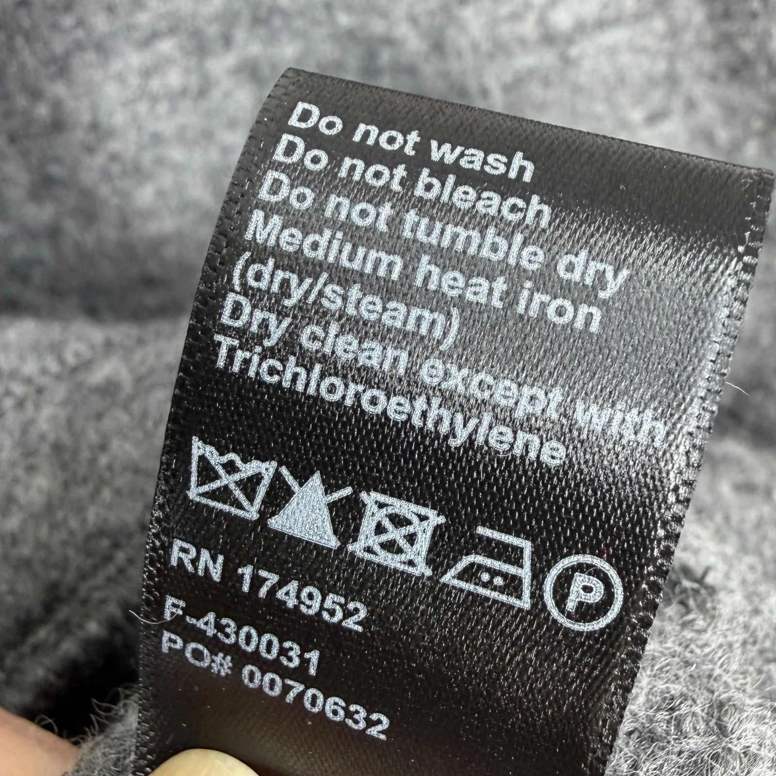 Huckberry Flint and Tinder Boiled Wool Chore Blazer XXL Unstructured Grey Jacket - product detail image 4
