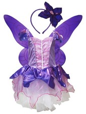 Fairy Costume Dress for Kids 1-10 Years - Purple, Size 1-2 Years