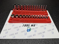 Snap-on Tools USA NEW 26pc 1/4" Drive 12-POINT SAE Socket Set 113STMDY 113TMDY