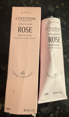 L'occitane en Provence ROSE Hand Cream Jumbo 5.2 oz / 150 ml New in Box
