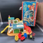 Vintage Fisher Price Little People Sesame Street Clubhouse #937 Original Box