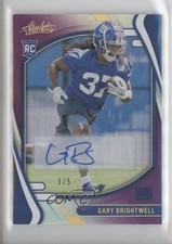 2021 Absolute Rookies Spectrum Purple Signatures 3/5 Gary Brightwell Auto 1o4g