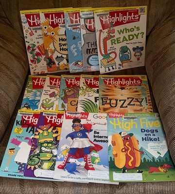 12 Highlights & High Five Magazine Lot 2024 children kids