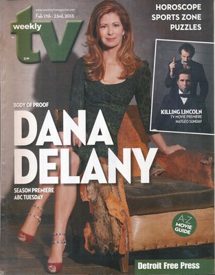 TV WEEKLY 2013 FEB. 17-23 DANA DELANY (FAIR/GOOD COND)