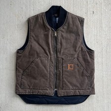 Carhartt brown work wear vest
