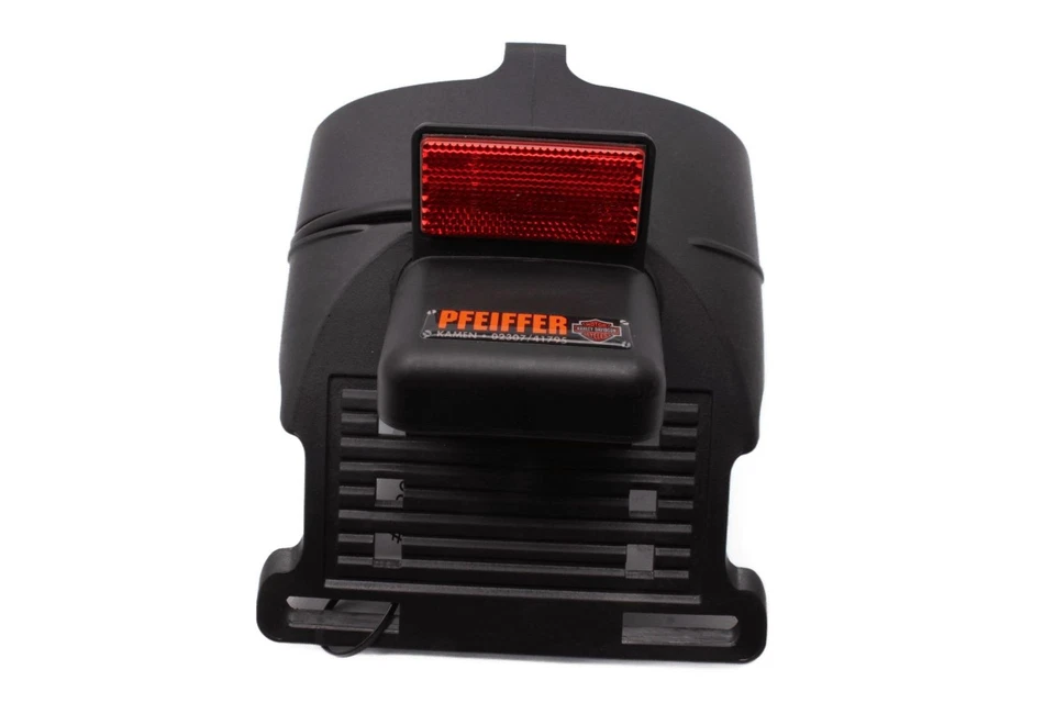 Soporte De Placa Reflector De Luz Negro Harley Davidson Universal - Imagen 1 de 4