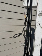 Black Rope halter with nose knots/small to average size horse
