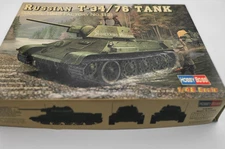 HobbyBoss T-34/76 Russian Tank Model 1943 - Partially Built