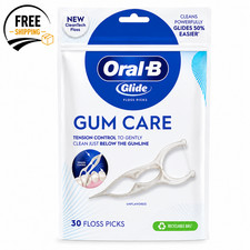 2 pack Oral-B Glide Gum Care Dental Floss Picks, Good for Back Teeth, 30 Ct
