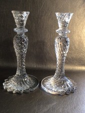 Waterford Crystal Sea Jewel 10” Pair of Candlesticks NWOB