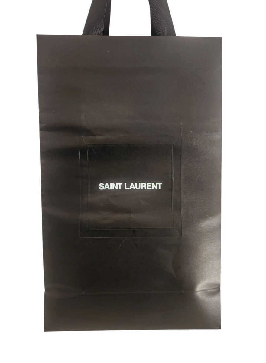 Yves Saint Laurent YSL Black Large Paper Gift Presentation Bag