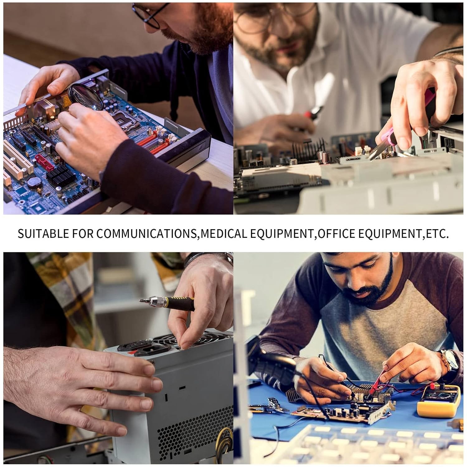 447 Pcs White Nylon round Head Screws, Bolts, Nuts, Gaskets & Washers Set - M2 t