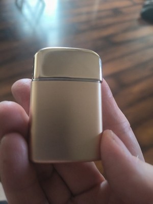 Ronson Typhoon Windproof Lighter 1960s-70s Champagne Gold