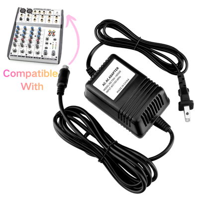 Adapter for Behringer PSV3UL MX602A MXVL3, 18V Power Supply Mini 3