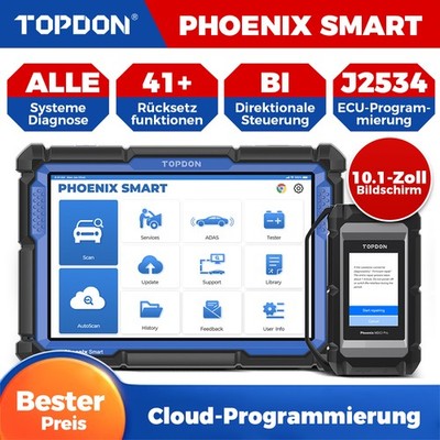 TOPDON Phoenix Smart Profi OBD2 Diagnosegerät ECU Programmierung CAN-FD J2534