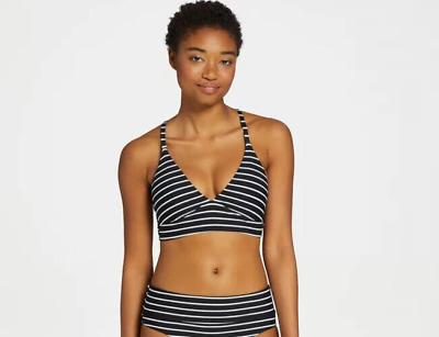 Calia Women's Stripe Black Triangle Swim Top, Black, Small | eBay Calia Women's Stripe Black Triangle Swim Top, Black, Small | eBay