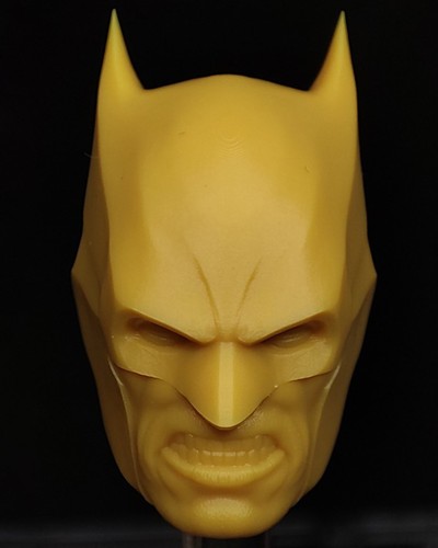 McFarlane Size Unpainted Injustice League Batman Head Sculpt 1/12 Scale Fit 7'' - Picture 15 of 18