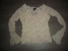 Moda International Victoria's Secret vintage lace blouse.size small