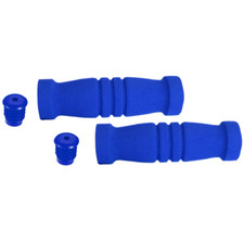 Coppia manopole 22 x 24  mm moto scooter universali in neoprene spugna