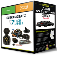 Elektrosatz 7-Pol Spezifisch für Audi A5 Sportback 06.2016-Jetzt NEU Inkl. EBA
