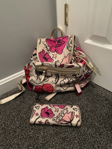 Coach Kyra Poppy Floral Print Backpack 