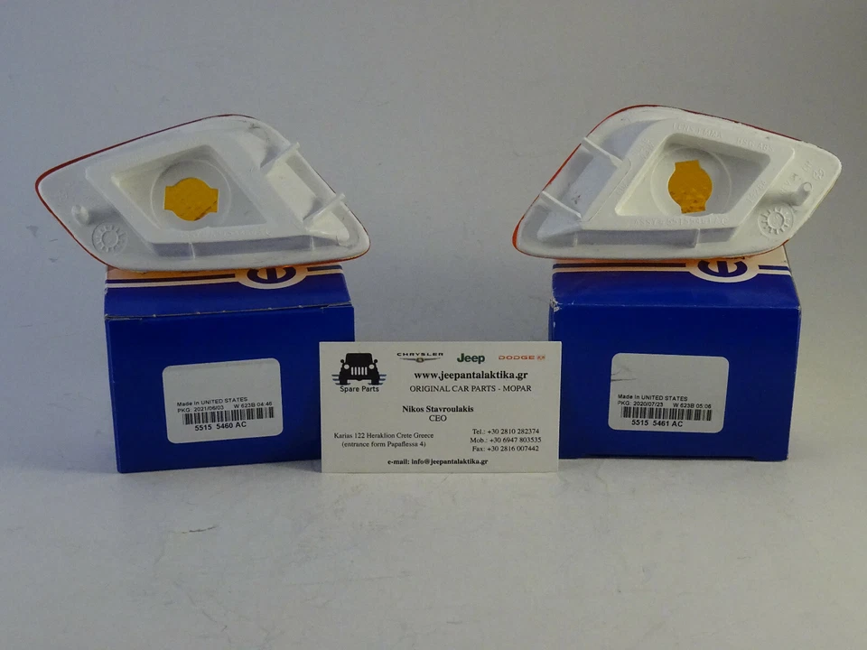 Luz marcadora lateral derecha e izquierda Jeep Wrangler TJ 97-06 genuina nueva Mopar Foto 4 de 4