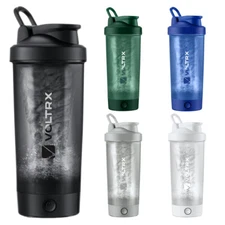 VOLTRX Merger Electric Protein Blender Shaker Bottle Rechargeable BPA Free 24oz