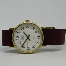 Timex Indiglo Nylon Band Quartz Analog Men's Watch New Battery