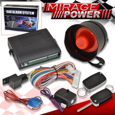 Universal Anti-theft Burglar Car Alarm System Flip Key Fob Remote Entry Controls