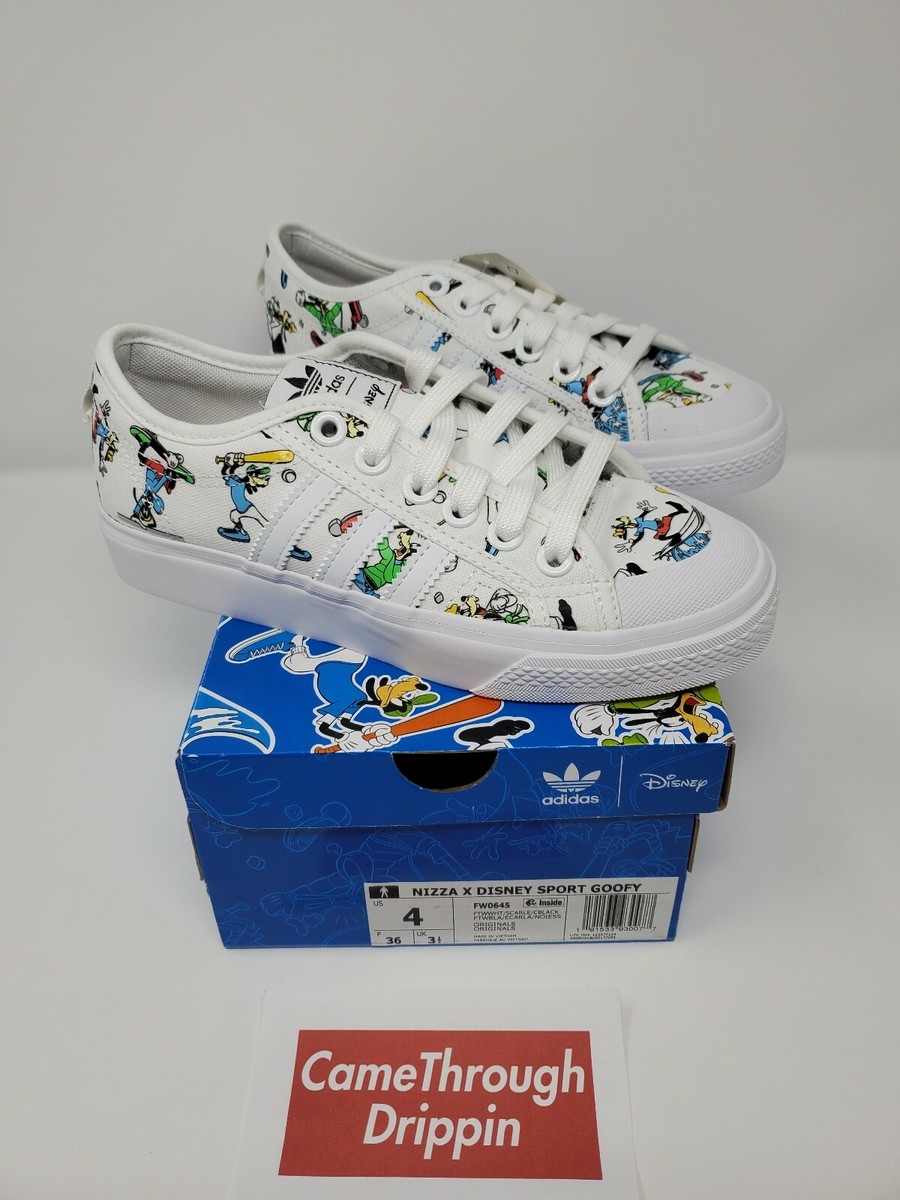 Manhattan erven vriendelijk ADIDAS NIZZA X DISNEY SPORT GOOFY SHOES MEN&#039;S Size 4 | eBay