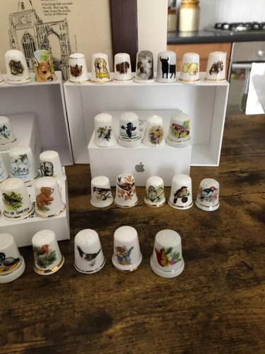 Thimbles x 66 Animals & Birds Fine Bone China Various Makers Nice condition - Picture 4 of 4