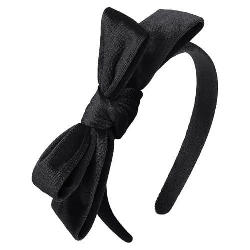 Samt Schleife Stirnband für Mädchen und Frauen, große Modeschleife Haarband süße Schleife - Bild 1 von 7