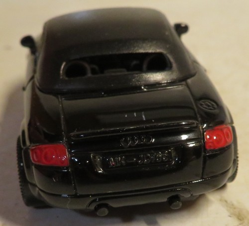 Siku Audi TT Roadster Black #1033 Loose Used Toy Car Hardtop Convertible 2-7/8"L - Picture 8 of 17