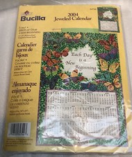Bucilla 2004 Jeweled Calendar Easy Craft Kit Each Day New Beginning New Sealed