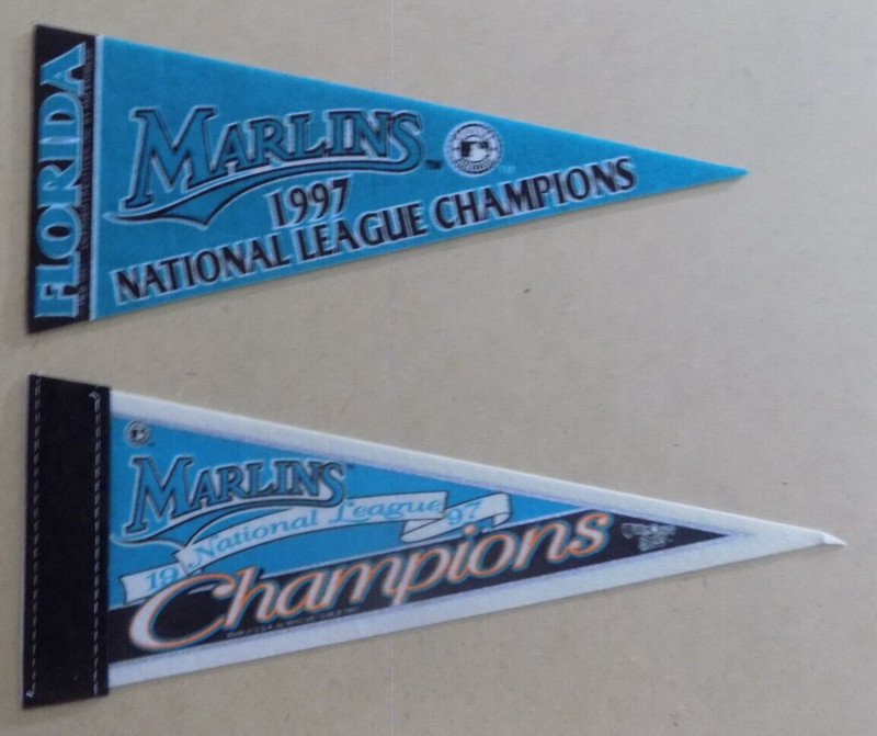 Florida Marlins 1997 Natyional League Champions Mini-Pennants