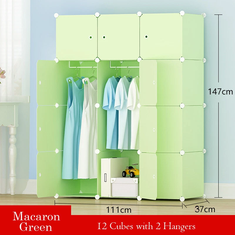 Fashion Macaron Color 8/12/16 Cubes Storage Kid Cabinet Wardrobe Toy Book Shelve - image 4 of 4