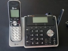 AT T TL88102 DECT 6.0 2-Line Expandable Cordless Phone w Answering System