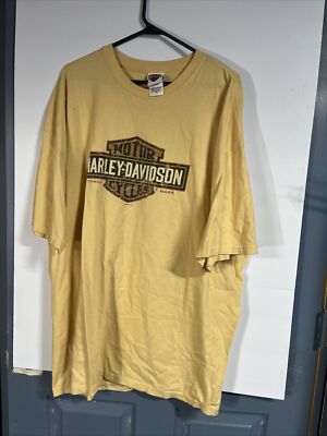 Harley Davidson T-Shirt Man s Size 3XL Buddy Stubbs Phoenix Arizona Yellow