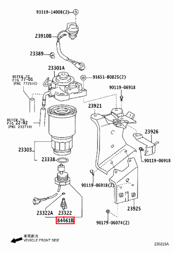 Genuine Toyota LandCruiser 79 78 Series HDJ HZJ Fuel Filter Water Sensor Switch - Picture 16 of 24