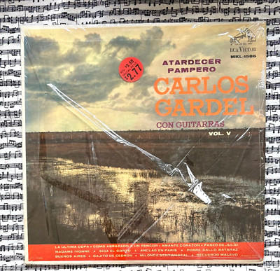 Carlos Gardel - Atardecer Pampero Con Guitarras Vol. V RCA Import LP Plays NM