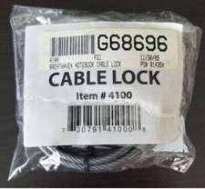 Brenthaven Cable Lock 4100, 2 Keys, for Laptop, PC  MAC, New - Open Box