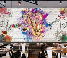 3D Painted Music Art 35737NA Wallpaper Wall Murals Removable Wallpaper Fay