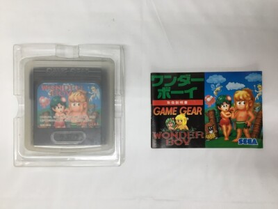 WONDER BOY Game Gear Sega with Box and Manual Japan Import F/S
