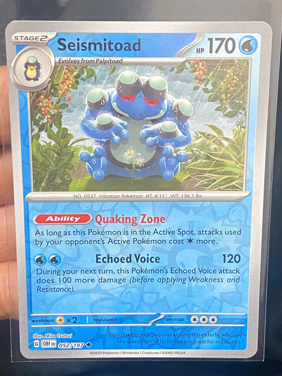 seismitoad pokemon card value Black Bolt Illustration Rare #105 PSA 10 Evolves from Palpitoad Type Seismitoad Pokmon TCG Ultra Rare