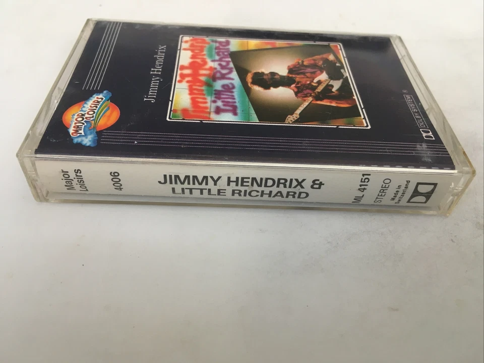 Jimi Hendrix + Little Richard Tape Cassette Major Loisirs Switzerland - Rare - Image 2 of 4
