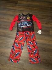 Up-Late Boys Sleepwear PJs Pajamas Race Car Speedster Size 8