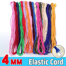 5 Meter Premium 4mm Round Elastic Stretch String Cord Craft DIY Craft Sewing