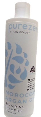 Purezero Natural Hair Care Moroccan Argan Oil Repairing Shampoo 12 Fl Ounce